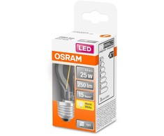 Lemputė Osram LED, P45, 2700 °K, E27, 2.5 W, 250 lm