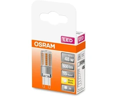 Spuldze Osram LED, T18, 2700 °K, G9, 4.8 W, 600 lm