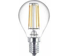 Lemputė Philips LED, P45, 2700 °K, E14, 4.3 W, 470 lm