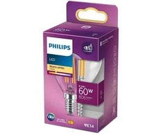 Lemputė Philips LED, P45, 2700 °K, E14, 6.5 W, 806 lm