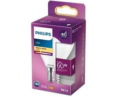 Lemputė Philips LED, P45, 2700 °K, E14, 6.5 W, 806 lm