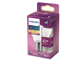 Spuldze Philips LED, P45, 2700 °K, E27, 4.3 W, 470 lm