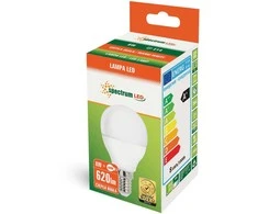 Lemputė Spectrum LED, P45, E14, 8W, 710lm, 3000K