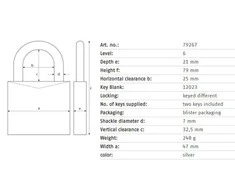 SPYNA PAKABINAMA ABUS 79267 47X79 MM
