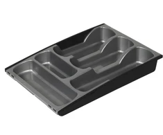 Stalo įrankių organizatoriai Curver, 42,5 cm x 30 cm x 6,5 cm, plastikiniai, pilkos spalvos.