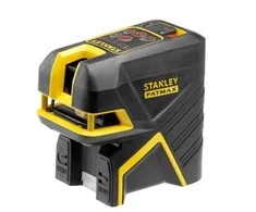 Stanley FM kryžminis lazerinis nivelyras + 5 taškų lazerinis nivelyras – raudonas