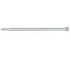 Tvirtinimo dirželis Elematic. 4.8 x 178 mm. juodas