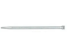Stiprināšanas siksna Elematic, poliamīds, melna krās., 360 mm x 4.5 mm