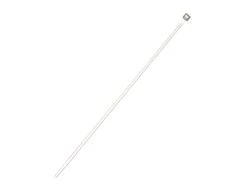Laidų tvirtinimo dirželis Elematic, 2,6 x 160 mm, baltas