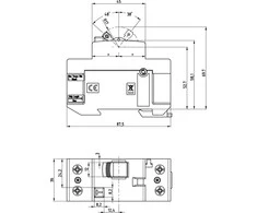 ETI Srovės nuotėkio relė EFI-P2, 16A, 10kA, 30mA AC, 1P+N