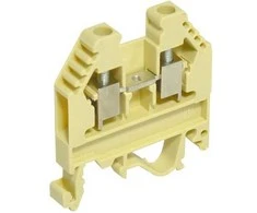 Maitinimo gnybtai ETI DIN, 2,5 mm², 2 vietų, 24 A, rudos spalvos.