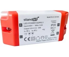 Maitinimo šaltinis Standart, LED, 1A, 0-12W, 12V, DC, IP20