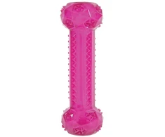 Šuns žaislas, kaulas Zolux Spragėsių pagaliukas, 15 cm, rožinis, 15 cm