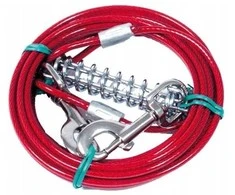 Pavadėlis Zolux TIE-OUT CABLE, raudonas, 9 m
