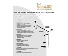 Lubinis šviestuvas Šviestuvas Modoled Magnetic, 12 W, LED, 3000 - 6000 °K