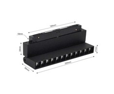 Šviestuvas bėgelių sistemai Modoled Magnetic MLP1046M, LED, 3000–6000 °K, 1 x 12 W