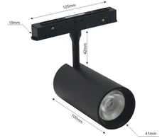 Šviestuvas bėgelių sistemai Modoled Magnetic MLP1042M, LED, 3000–6000 °K, 1 x 7 W