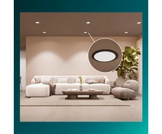 Įleidžiamas „Philips“ LED šviestuvas. 16,5 W. 3000 K. Ø16,5. juodas