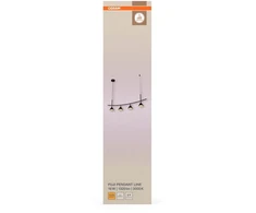 Osram 16W LED pakabinamas šviestuvas FUJI, juodas, 3000K