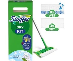 Swiffer Sweeper Starter Kit XXL, 11 Grindų Šluosčių ,Sausas 8 vnt + Šlapias 3 vnt,