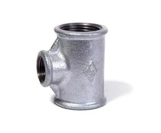 T formos vamzdis Jinan Meide G130R, 3/4" x 1/2", ketus/cinkas