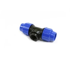 T-veida caurule Perla 0808502500BP, 1/2 collas – Iekšējā vītne, DIA25 mm, 90 °, 16 Bar