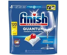 Indaplovės kapsulės, FINISH Quantum Lemon, 120 vnt.