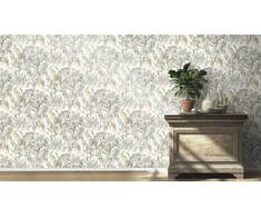 Rasch Wallpaper vinyl 481945 pilka