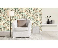 Rasch WALLPAPER VINYL 484519 Baltas