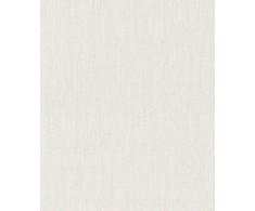 Rasch Wallpaper Vinyl 754001 Plain Baltas