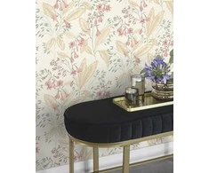 Rasch Wallpaper Vinyl 794434 BOTANICAL GR Rožinė