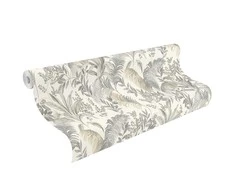 Rasch WALLPAPER VINYL820348 FLORAL BEIGE Žalias