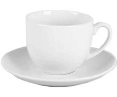 Tase ar apakštasi Domoletti Casual 199D-004-TSB, balta krās., 0.22 l