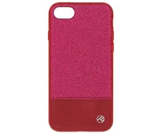 Rožinis telefono dėklas Tellur Glitter II, skirtas iPhone 8