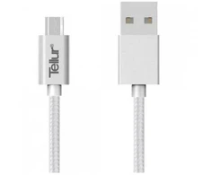 Tellur USB į Micro USB duomenų kabelis, 1 m, sidabrinis