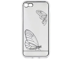 Tellur Telefono dėklas iPhone 7 Butterfly sidabrinis