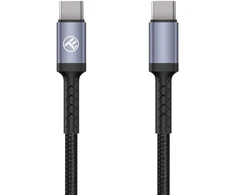 Tellur USB-C į USB-C laidas, 3A, 60 W, 1 m, juodas