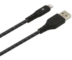 Tellur Žalias USB-A į Lightning laidas, 1 m, juodas