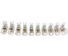 Termināla bloks Okko SP013-21, 10P, 2.5 mm², caurspīdīga krās.
