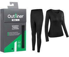 Termo rūbai Outliner Merino BU214, juodi, L