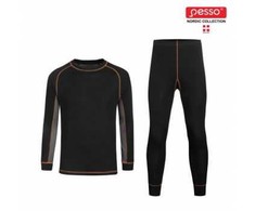 Termo apatiniai Pesso Underwear Active, juodos spalvos, 2XL