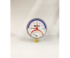 Termomanometras Watts 10018749, 80 mm, 6 barai