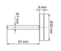 Termometras ICMA 871340120, 50 mm