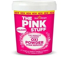 Pink Stuff The Miracle Laundry Oxi Powder Stain Remover dėmių valiklio milteliai spalvotiems skalbiniams, 1 kg