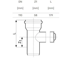 Lauko kanalizacijos pravala Magnaplast, Ø 110 mm