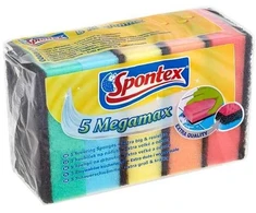 Tīrīšanas sūklis Spontex Megamax, daudzkrāsaina, 5 gab.