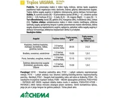 Trąšos lapinėms daržovėms, gėlėms, dekoratyviniams augalams Agrochema Vasara, didelės talpos, 10 kg