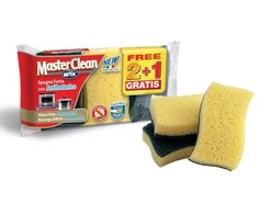 Indų plovimo kempinė MasterClean Antibakterinė 3 vnt.