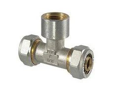 Tdm Brass Užveržiamas trišakis 1055. 1/2" x 16 mm. vidinis sriegis
