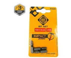 Forte Tools Forte_Tools SMŪGINIAI ATSUKTUVO ANTGALIAI; TX20X25 mm; 3 vnt.